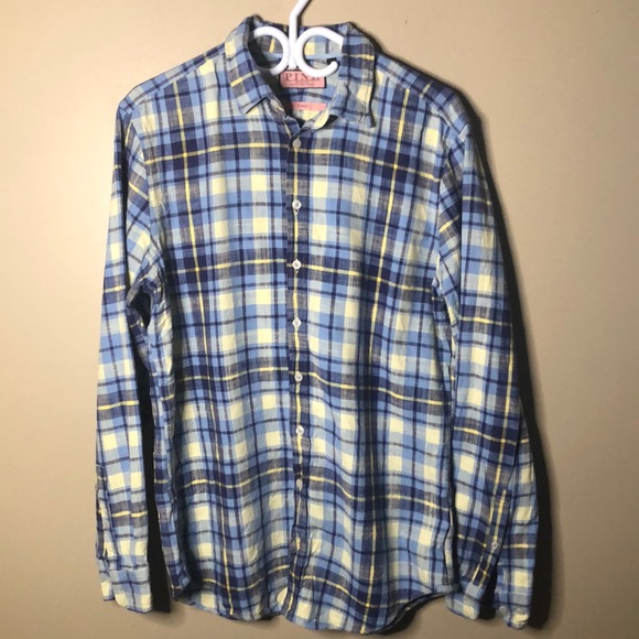 Thomas pink casual plaid button down - Picture 1 of 5